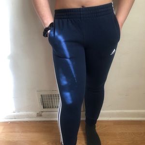 Navy Blue Adidas Track Pants